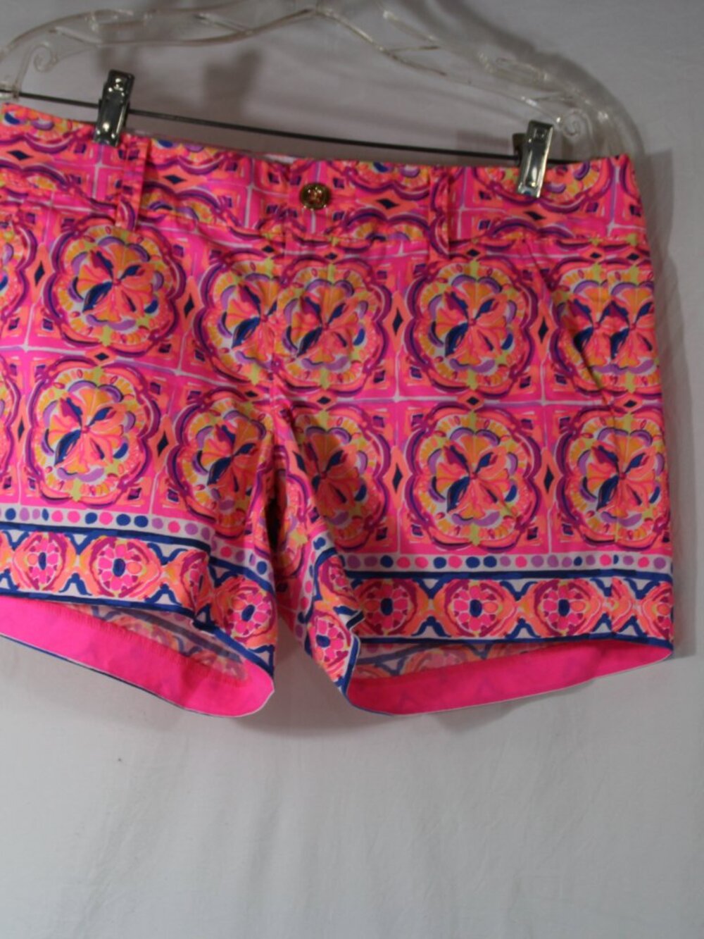 Lilly Pulitzer Callahan Shorts Size 6 Pink Fusion Rock House 5 inch Inseam Beach
